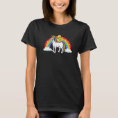 Parrot Unicorn Rainbow I Yellow Parrotlet Premium Tシャツ (正面)