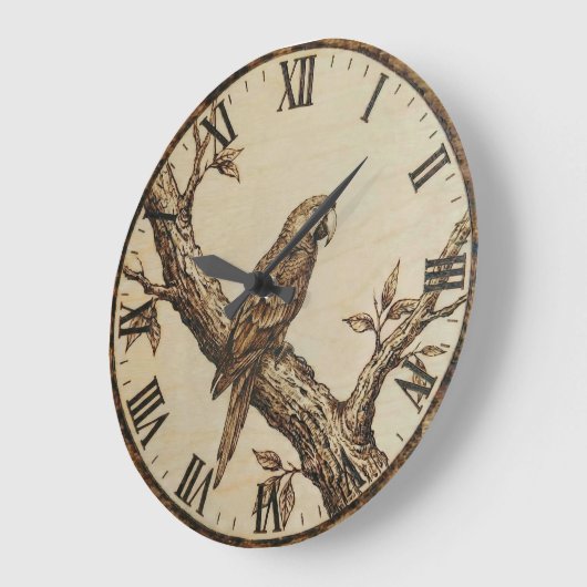Parrot Wall Clock ラージ壁時計 (傾斜)