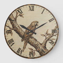 Parrot Wall Clock ラージ壁時計