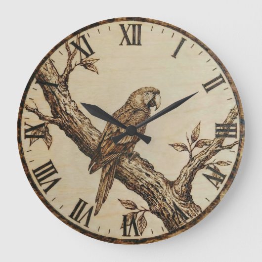 Parrot Wall Clock ラージ壁時計 (正面)