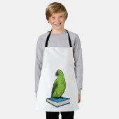 Parrot with Book エプロン (着用した状態)