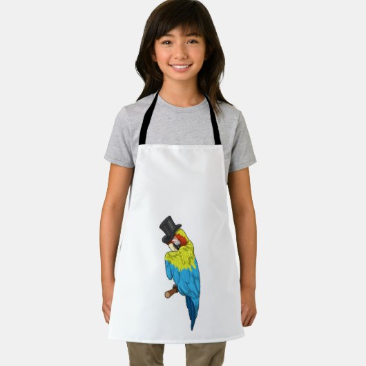 Parrot with Cylinder エプロン (インサイチュ)