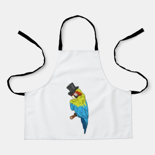 Parrot with Cylinder エプロン (正面)