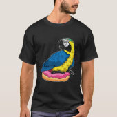 Parrot with Donut Tシャツ (正面)