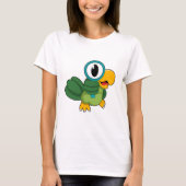Parrot with Magnifying glass Tシャツ (正面)