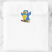 Parrot with Pencil スクエアシール (バッグ)