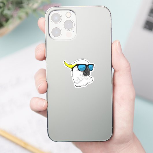 Parrot with Sunglasses シール (スマートフォン)