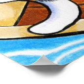 Parrotfish ：インクカラーペンシルスケッチby Andie ポスター (角)