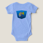 Parrotfish -デザイングラデーション青の背景 | (デザイン裏面)