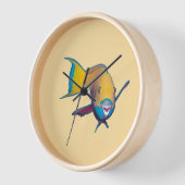 Parrotfish -抽象デザイン – 写真の切り取り | 壁時計 (傾斜)