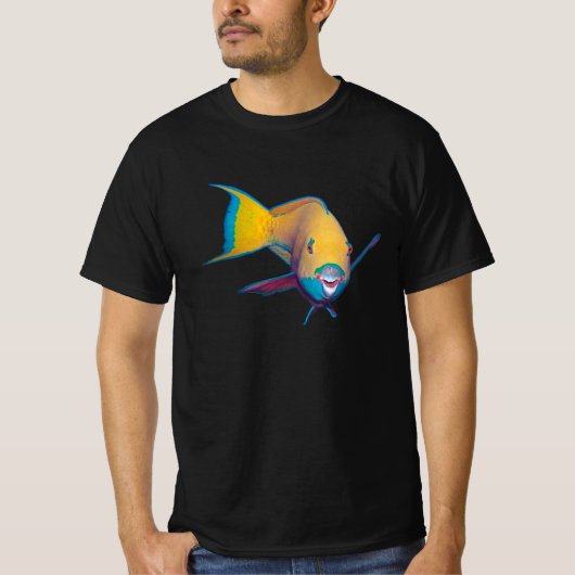 Parrotfish -抽象デザイン – 写真の切り取り | tシャツ (正面)