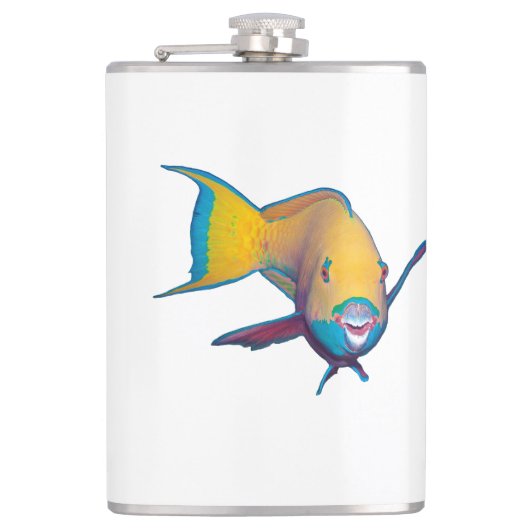 Parrotfish - Abstract Design - Cut out of photo |  フラスク (正面)