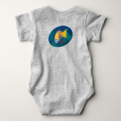 Parrotfish Underwaterphoto - Photographic design | ベビーボディスーツ (裏面)