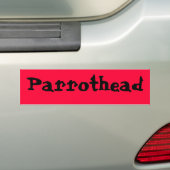 Parrotheadのバンパーステッカー バンパーステッカー (車上)