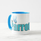 Parrotlets太平洋の青いParrotletのコーヒー・マグ マグカップ (正面左)