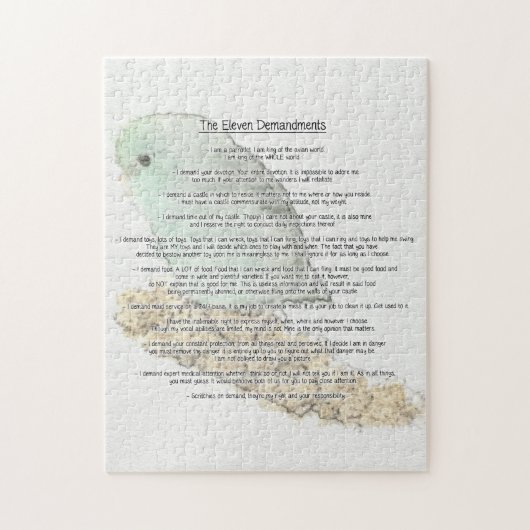 Parrotlets 11のDemandments ジグソーパズル (縦)