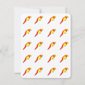 Parrotsノートカード ノートカード (裏面)