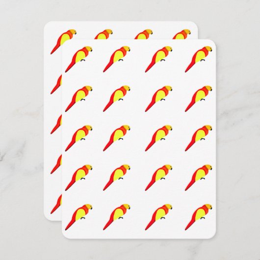 Parrotsノートカード ノートカード (正面/裏面)