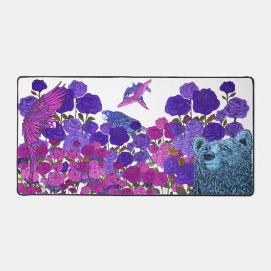 Parrots Love Bears デスクマット (正面)