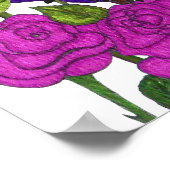 Parrots Love Roses ポスター (角)