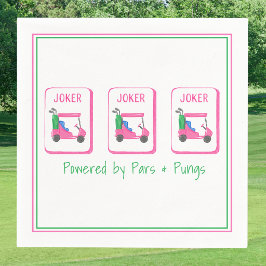 Pars & Pungs パワー / ピンクゴルフカート麻雀 スタンダードカクテルナプキン