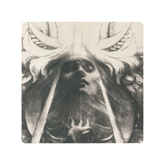 Parsifal by Jean Delville, 1890.奥義の神秘主義者 メタルプリント (正面)