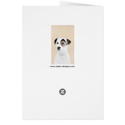 Parson Jack Russell Terrier 絵画's - Dog Art (裏面)