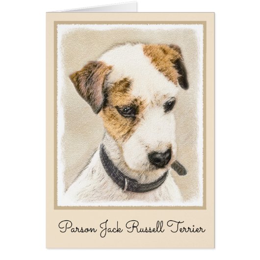 Parson Jack Russell Terrier 絵画's - Dog Art (正面)