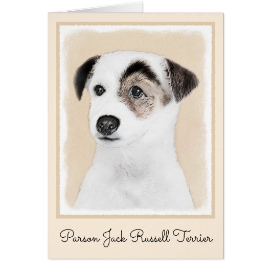 Parson Jack Russell Terrier 絵画's - Dog Art (正面)