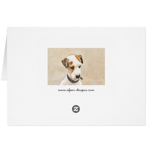 Parson Jack Russell Terrier 絵画's - Dog Art (裏面横)