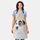 Parson Jack Russell Terrier 絵画's - Dog Art エプロン (着用した状態)