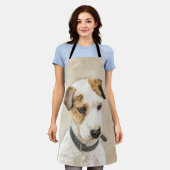 Parson Jack Russell Terrier 絵画's - Dog Art エプロン (着用した状態)