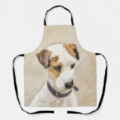 Parson Jack Russell Terrier 絵画's - Dog Art エプロン (正面)