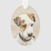 Parson Jack Russell Terrier 絵画's - Dog Art オーナメント (正面)