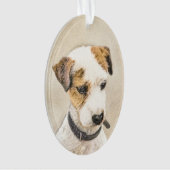 Parson Jack Russell Terrier 絵画's - Dog Art オーナメント (正面)