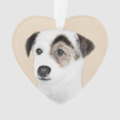 Parson Jack Russell Terrier 絵画's - Dog Art オーナメント (裏面)