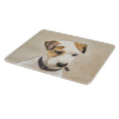 Parson Jack Russell Terrier 絵画's - Dog Art カッティングボード (角)