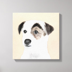 Parson Jack Russell Terrier 絵画's - Dog Art キャンバスプリント