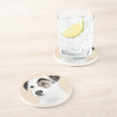Parson Jack Russell Terrier 絵画's - Dog Art コースター (側面)