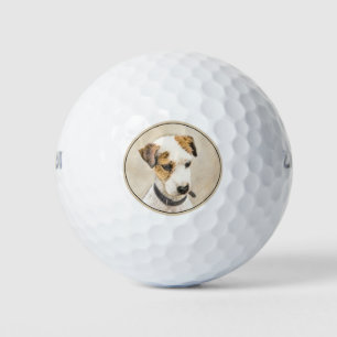 Parson Jack Russell Terrier 絵画's - Dog Art ゴルフボール