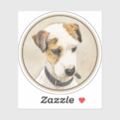 Parson Jack Russell Terrier 絵画's - Dog Art シール (シート)