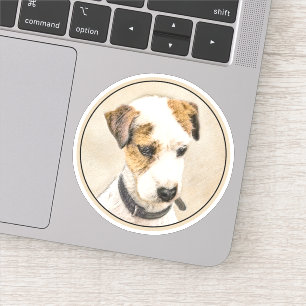 Parson Jack Russell Terrier 絵画's - Dog Art シール