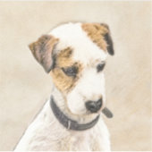 Parson Jack Russell Terrier 絵画's - Dog Art シール (正面)