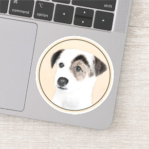 Parson Jack Russell Terrier 絵画's - Dog Art シール