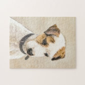Parson Jack Russell Terrier 絵画's - Dog Art ジグソーパズル (横)