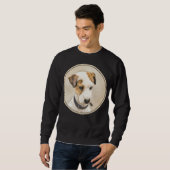 Parson Jack Russell Terrier 絵画's - Dog Art スウェットシャツ (正面フル)
