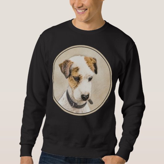 Parson Jack Russell Terrier 絵画's - Dog Art スウェットシャツ (正面)
