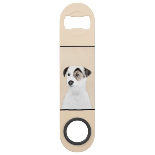 Parson Jack Russell Terrier 絵画's - Dog Art スピード栓抜き (裏面)
