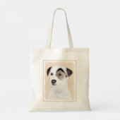 Parson Jack Russell Terrier 絵画's - Dog Art トートバッグ (裏面)