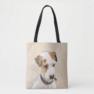 Parson Jack Russell Terrier 絵画's - Dog Art トートバッグ